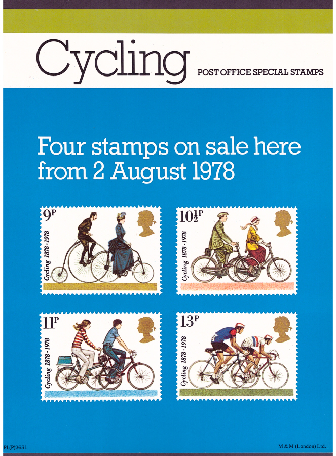 (image for) 1978 Cycling Post Office A4 poster. PL(P) 2651.
